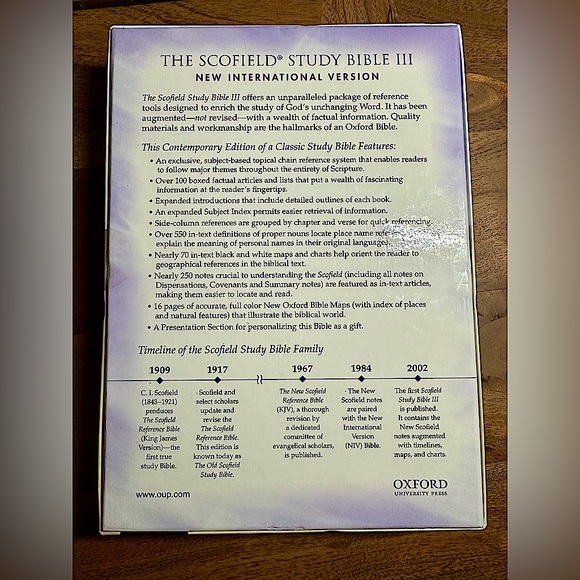 New! Sealed NIV 1984 Scofield Study Bible III - Genuine Leather - Picture 3 of 4